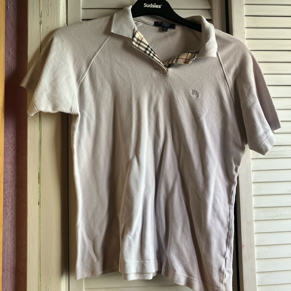 Gray Burberry polo!
